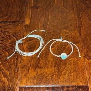 2 Puravida Bracelets (Blue and White themed)